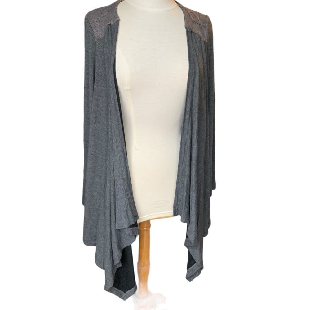 Chico’s Zenergy Retreat Cable Knit Duster Cardigan Sweater Jacket Women’s L 2